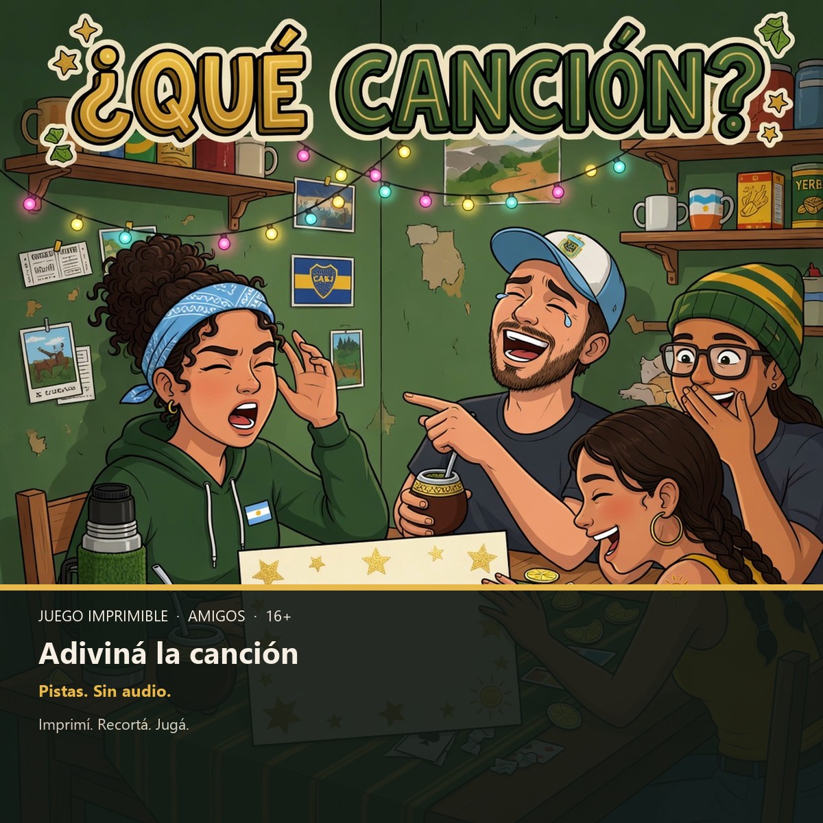 Juego adiviná la canción para amigos