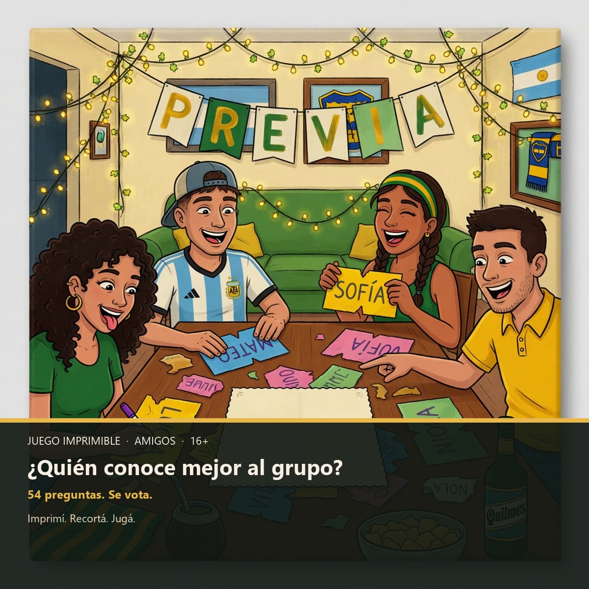 Juego quién conoce mejor al grupo