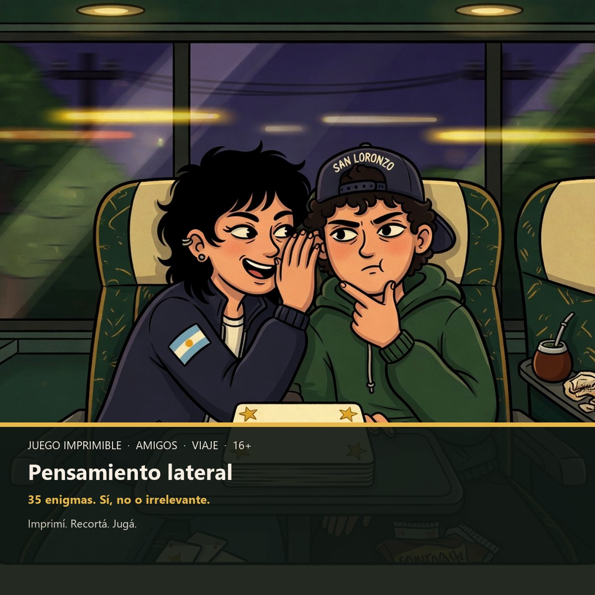 Juego pensamiento lateral para viajar