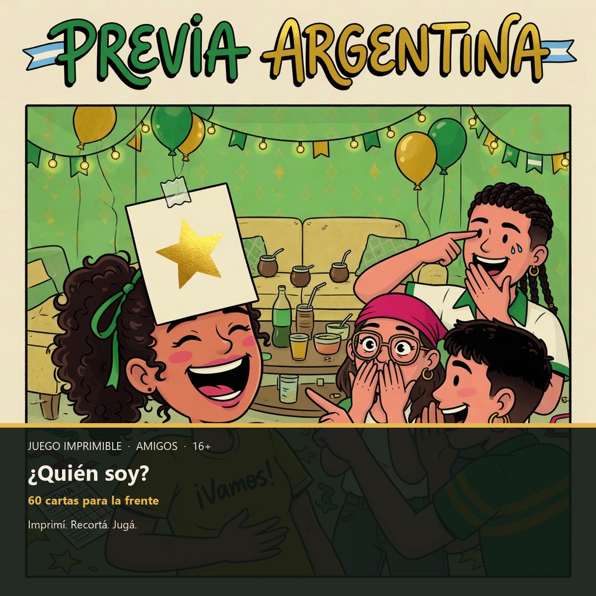 Juego quién soy para amigos