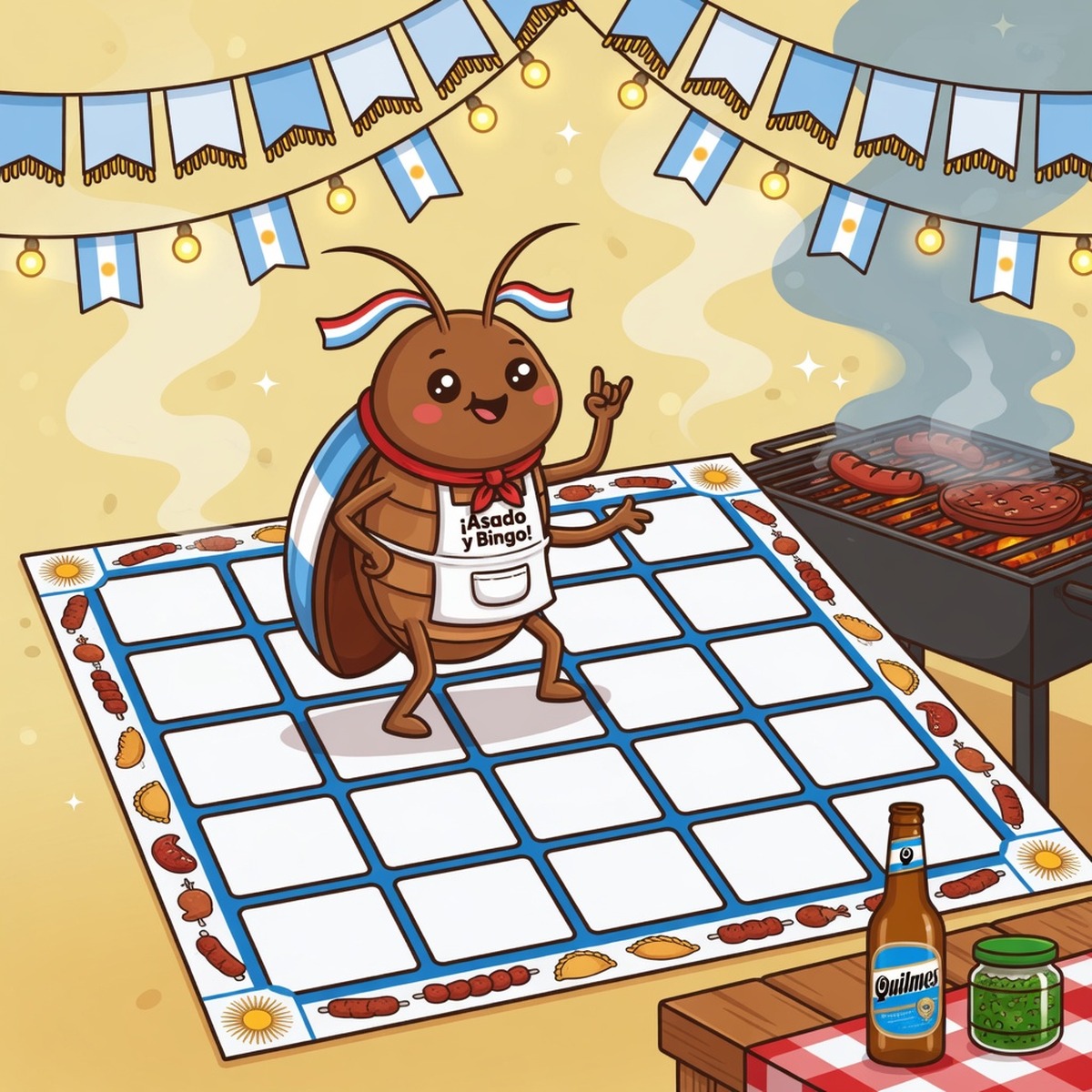 Juego bingo musical versión: Fiesta Argentina