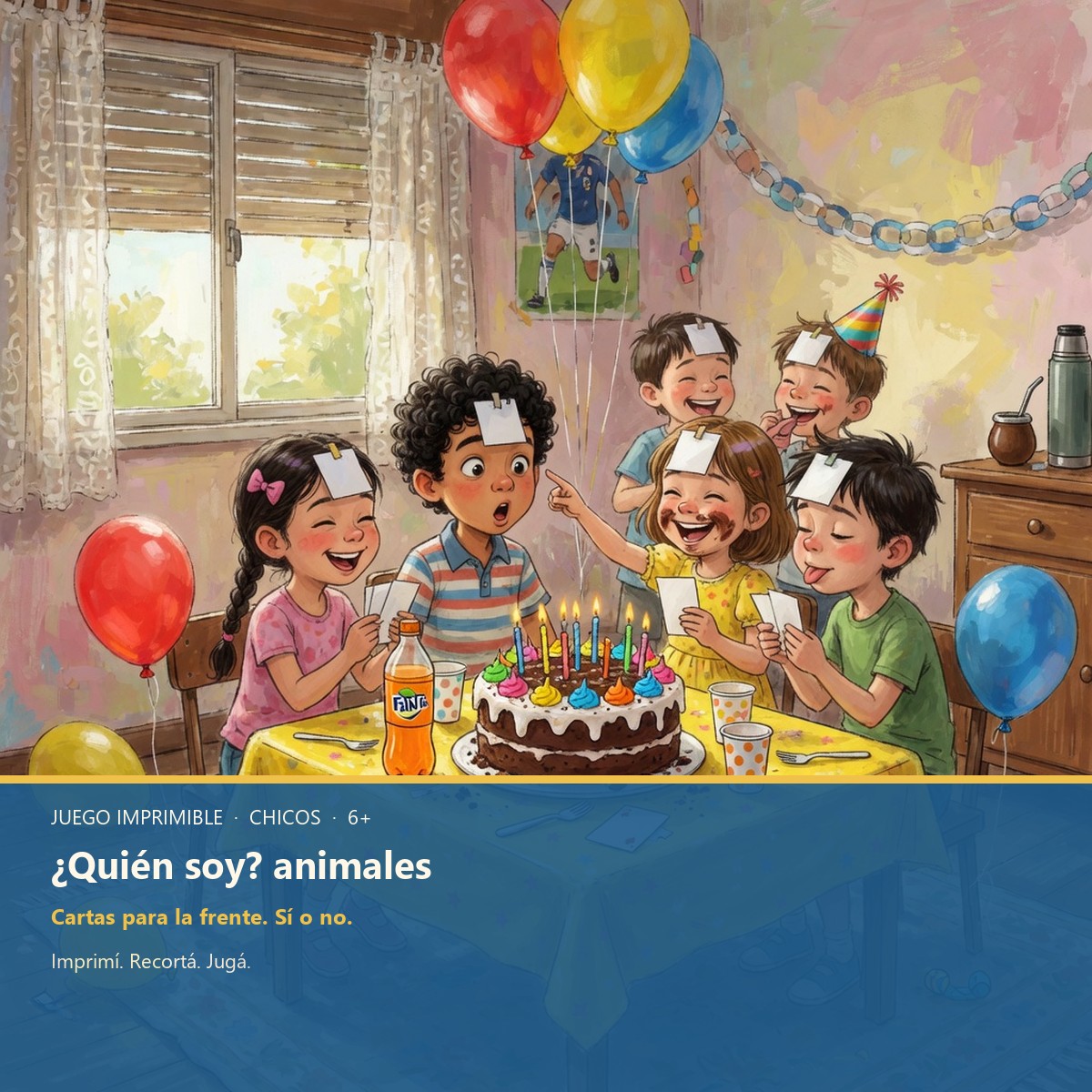 Juego quién soy animales para chicos