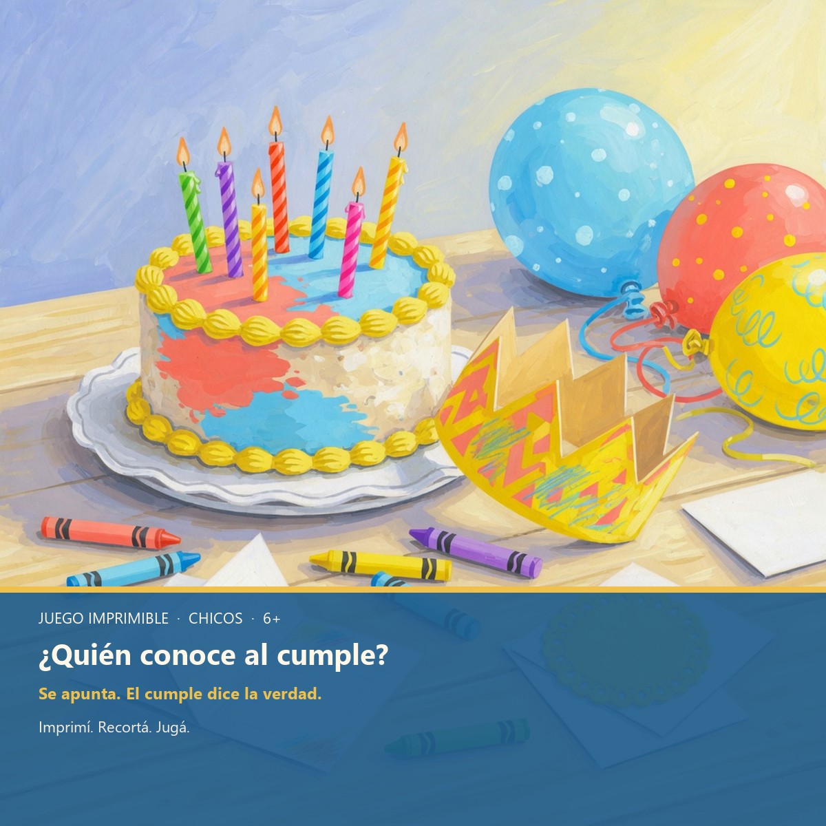 Juego quién conoce al cumple chicos