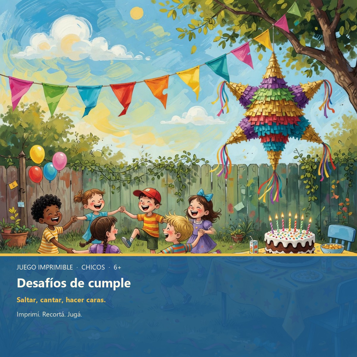 Juego desafíos de cumple para chicos