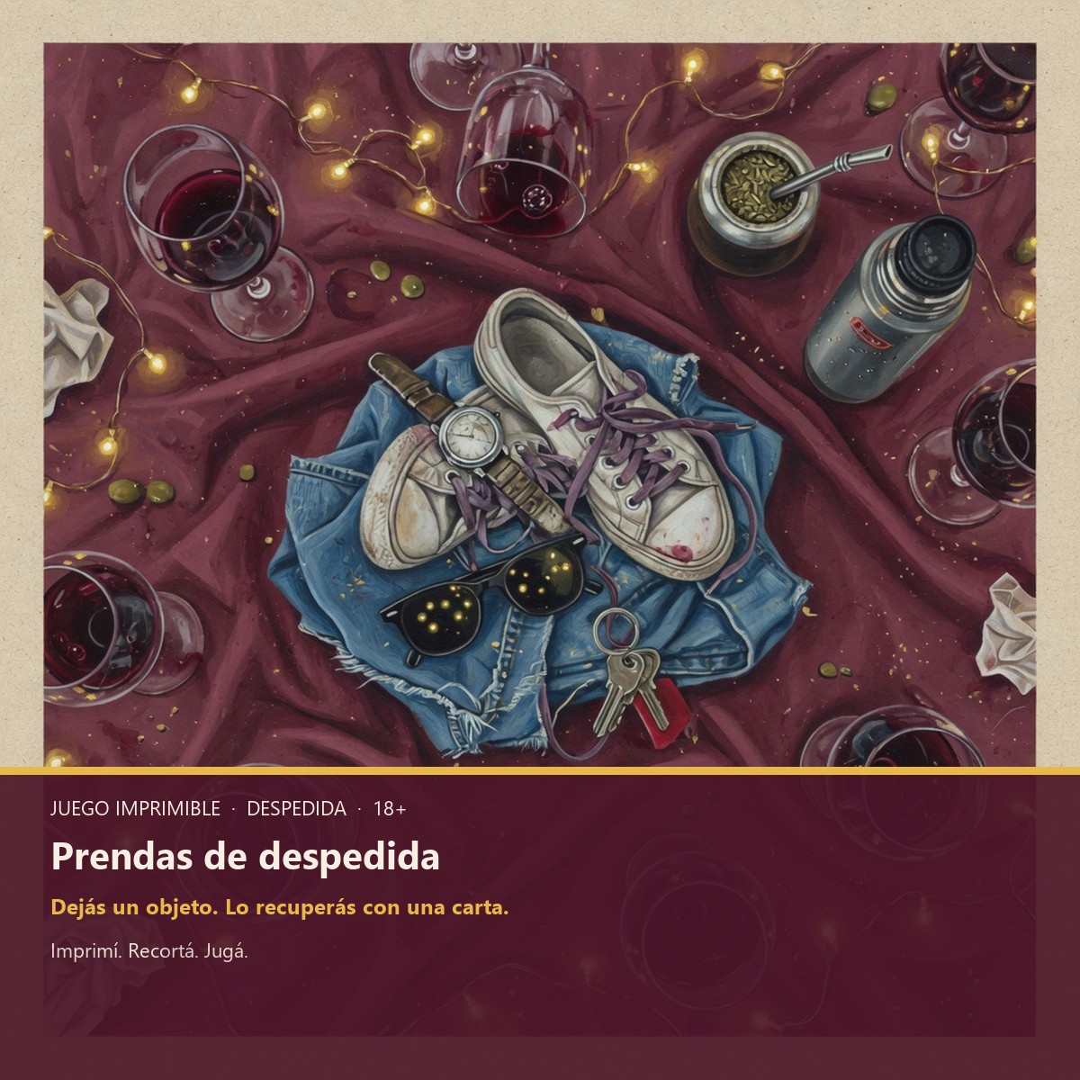 Juego de prendas para despedida