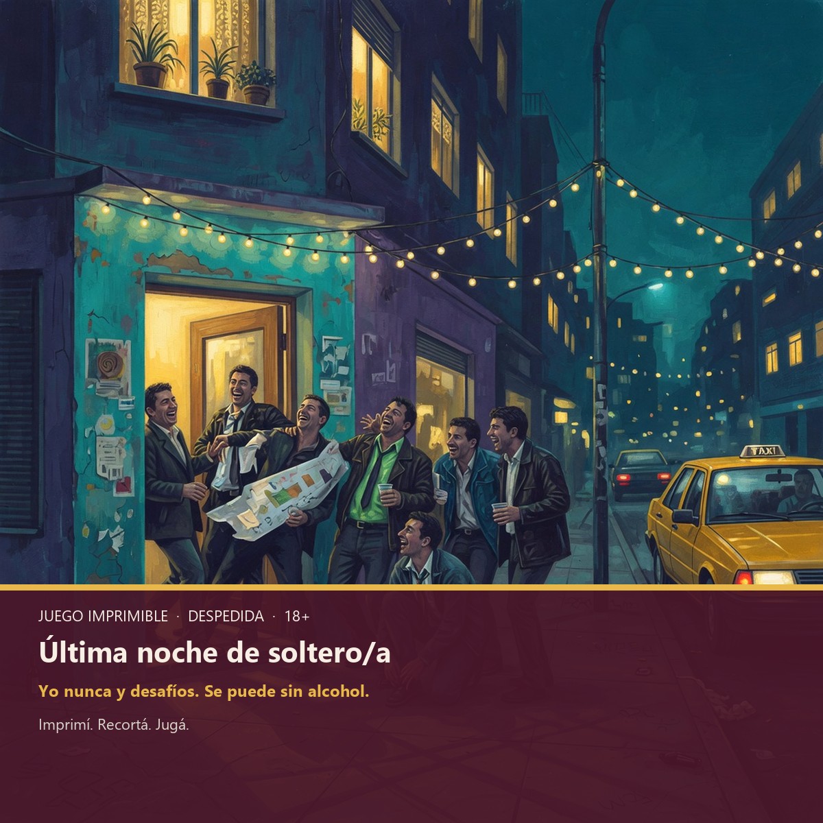 Juego última noche de soltero/a