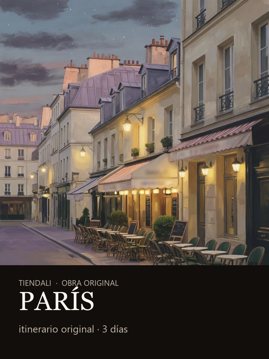 Itinerario original: 3 días en París