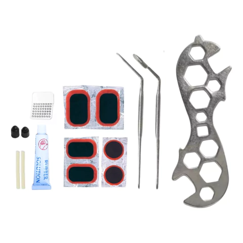 Kit Herramientas Reparación Bicicletas Parches Pegamento