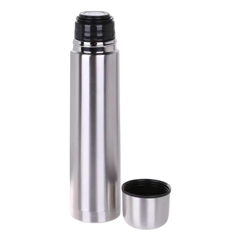 Termo Bala De Acero 1lts Cover Tapon Push Mate Caliente Frio