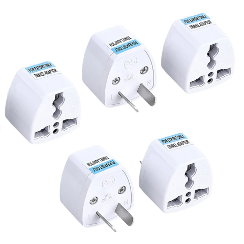 Adaptador Universal Enchufe Viajero X5 Unidades ADAP003 Dinax
